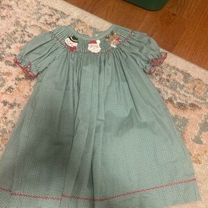 Charming holiday Kids Dress with Festive Embroidery